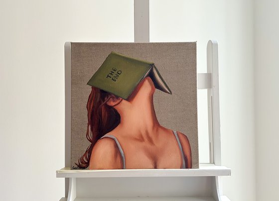 Redhead Girl with Book