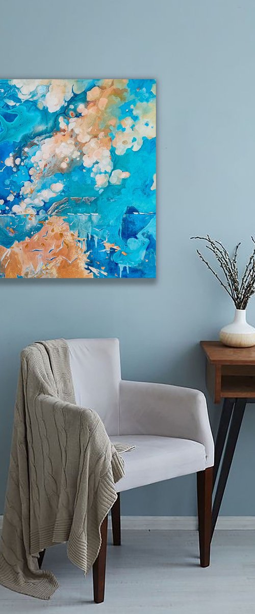 Sea. Spilled Sky 2 by Natalia Yampolskaia