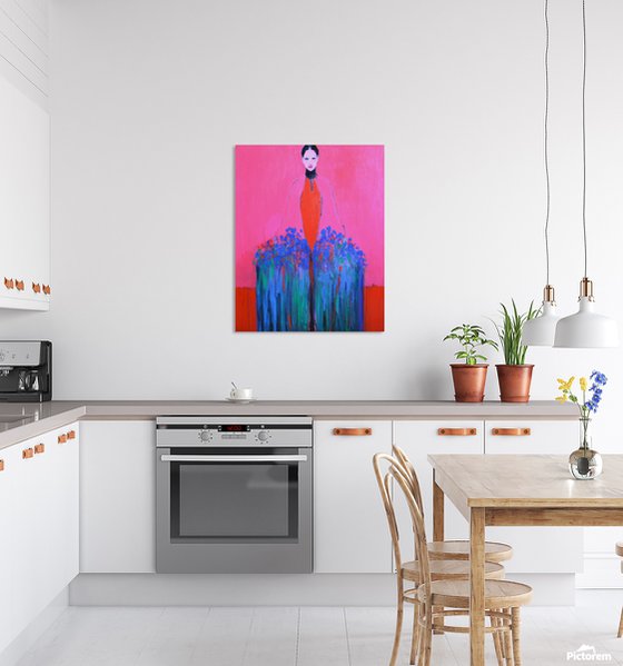 Girl With Flowers — II