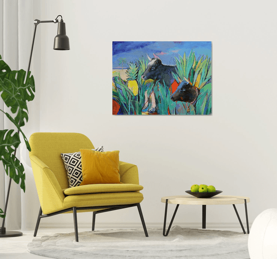 Cows Looking for Pineapples