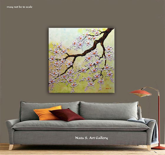 Blossom Sakura - Original Textured Painting