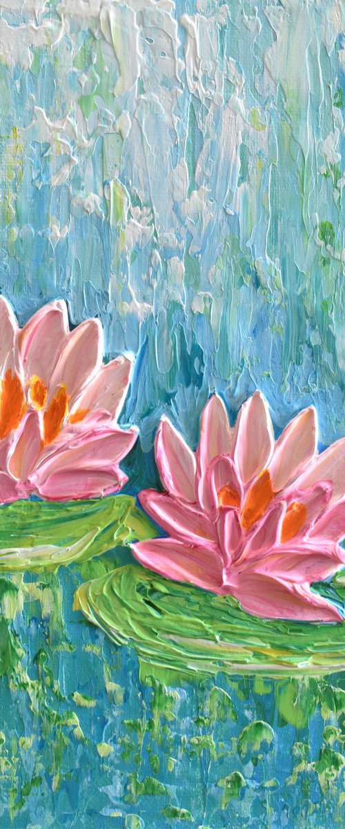 Twin Water Lilies by Olga Tkachyk