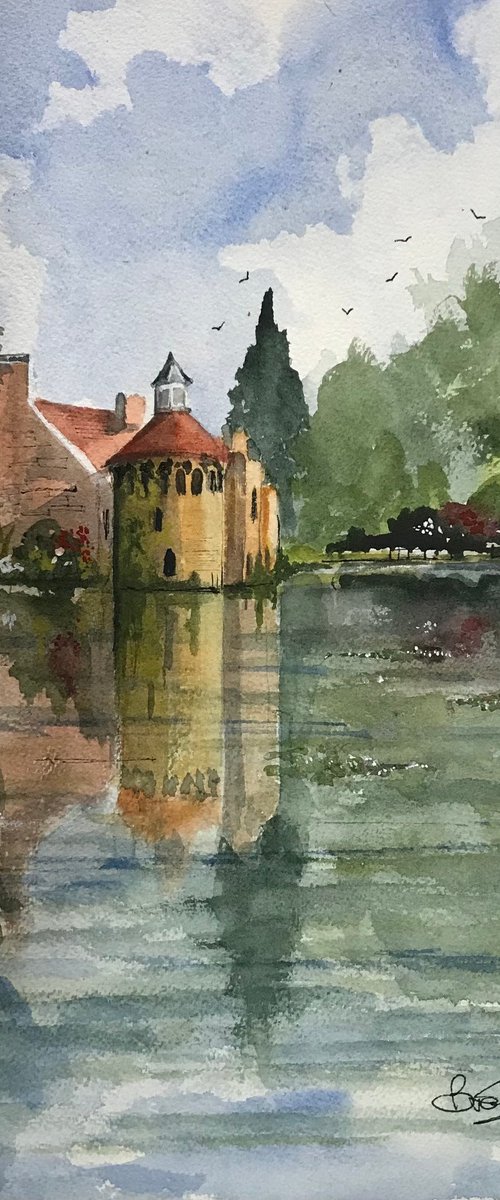 Scotney Castle in Spring by Brian Tucker