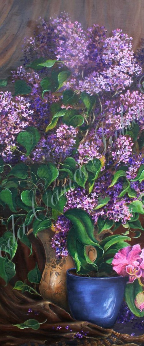 Lilac with orchid by oana voda