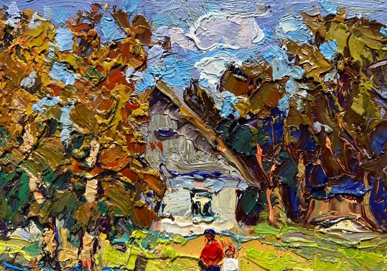 Sunny courtyard