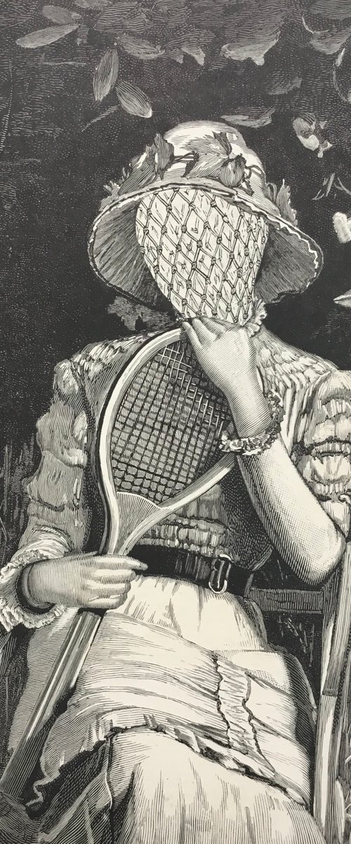 Evening tennis by Tudor Evans
