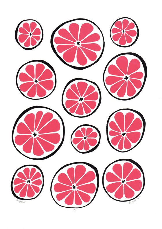 Grapefruit - Framed - FREE UK Delivery