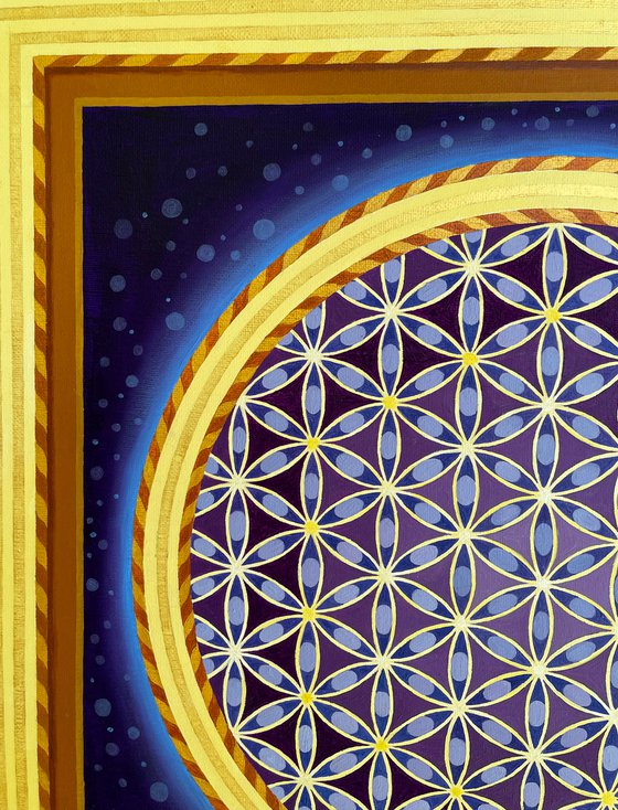 Purple Flower of Life