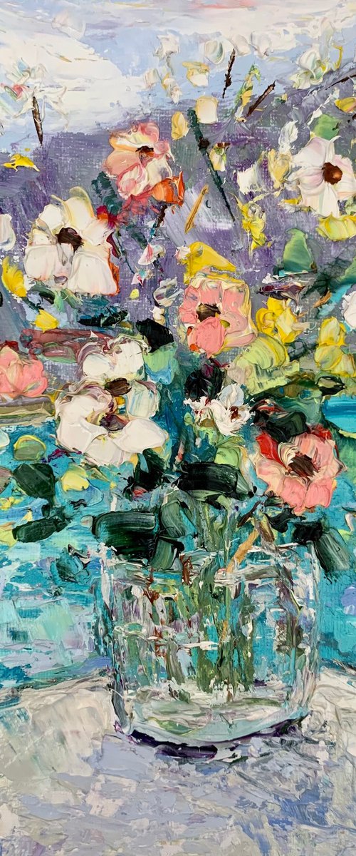 Summer flowers bouquet by Vilma Gataveckienė