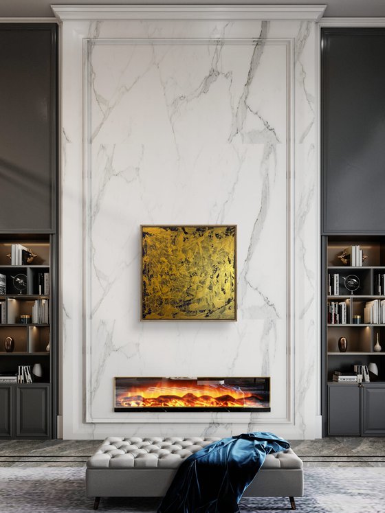 Echoes of Fire 70x70x2 cm