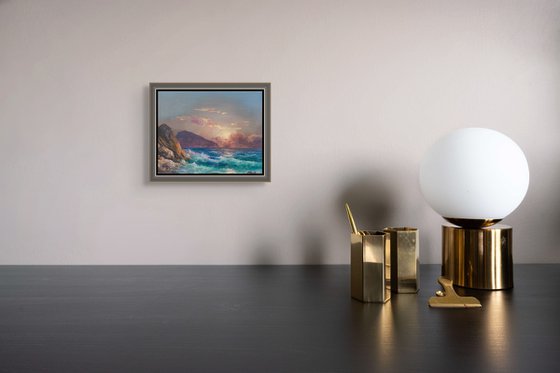 Sunset Over the Wild Sea