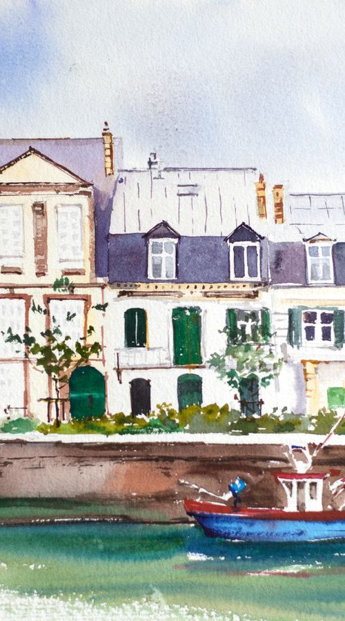 Low water in Deauville by Sasha Romm