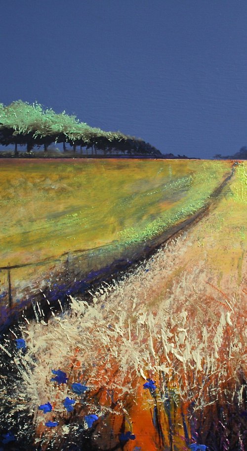 Among Blue Poppies III by Simon Jones