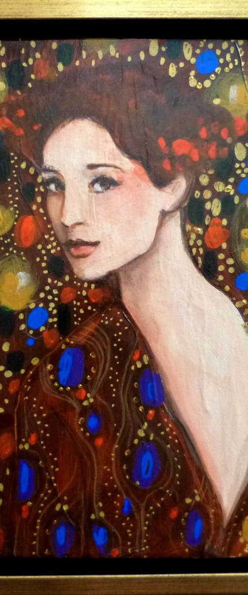 "Anthea." a tribute to Klimt. by Loetitia Pillault