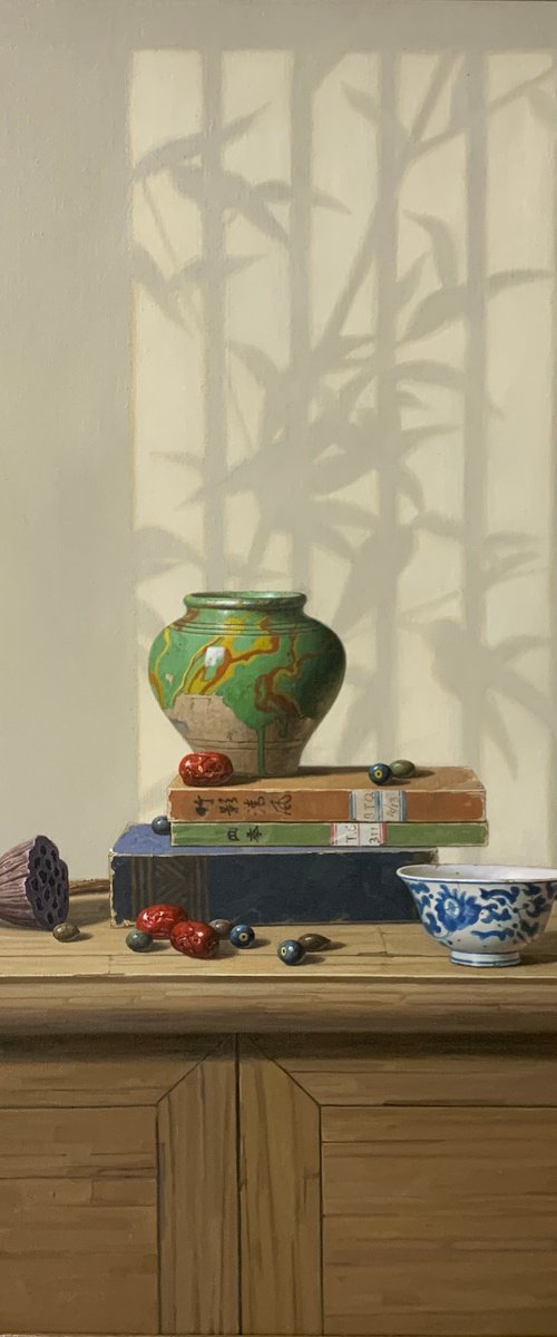 Still life:zen art c169 by Kunlong Wang