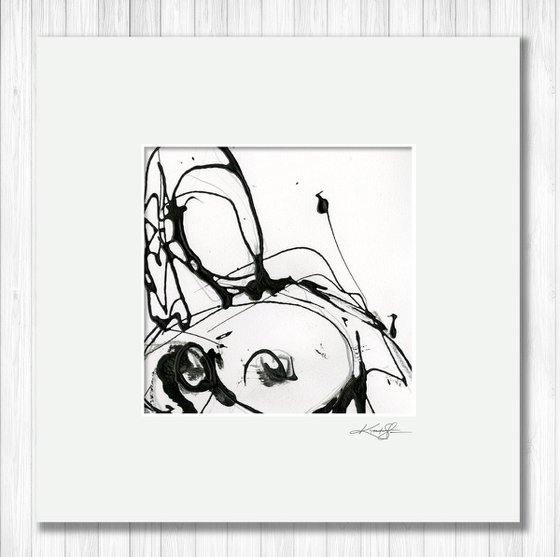 Doodle Nude 9 - Minimalistic Abstract Nude Art by Kathy Morton Stanion