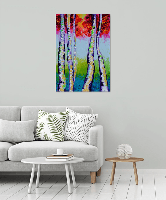 Autumn Magic Birch Forest