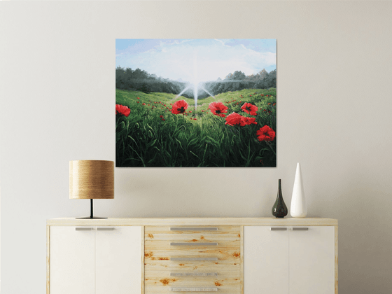 Poppies. 100x80 cm.