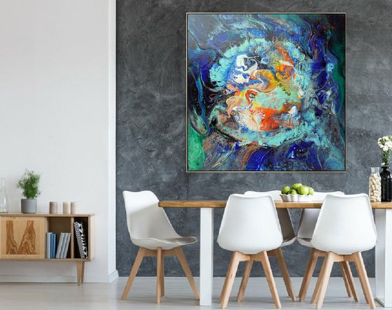 Abstract colorful painting art - Subconscious