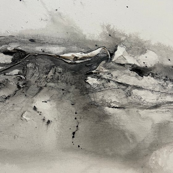 Grey Abstract Landscape XL