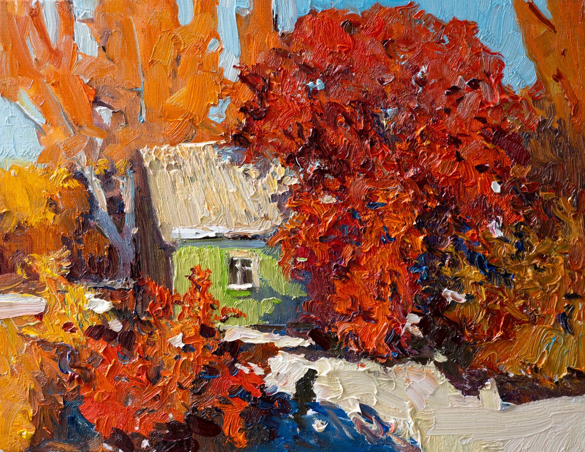 Autumn Landscape By Suren Nersisyan, 18 X 14, Artwork For Sale On Artfinder