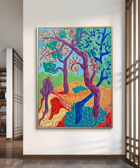 The Radiant Warmth of the Mediterranean Pines