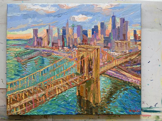 Brooklyn Bridge at Sunset NYC