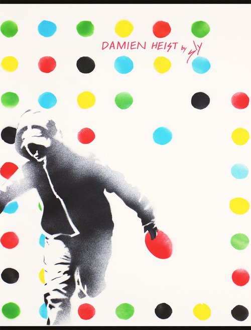 Damien Heist (on plain paper). by Juan Sly