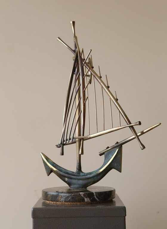 Sailboat with anchor