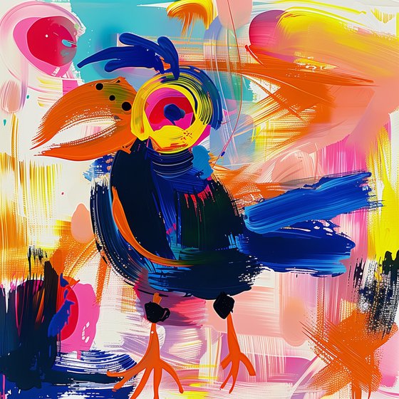 Colorful Abstract Bird