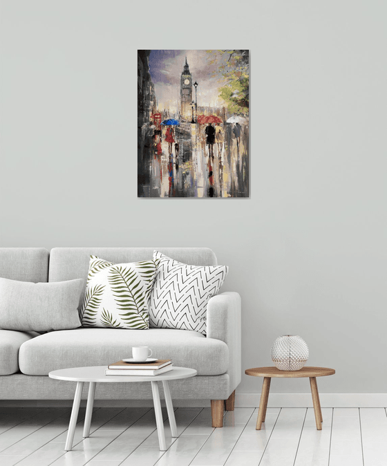 'Big Ben London Rain'