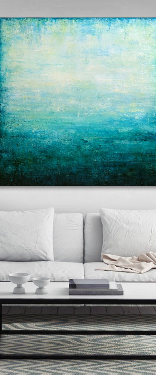 Turquoise Seascape by Behshad Arjomandi