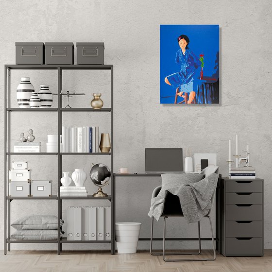 Portrait in Blue