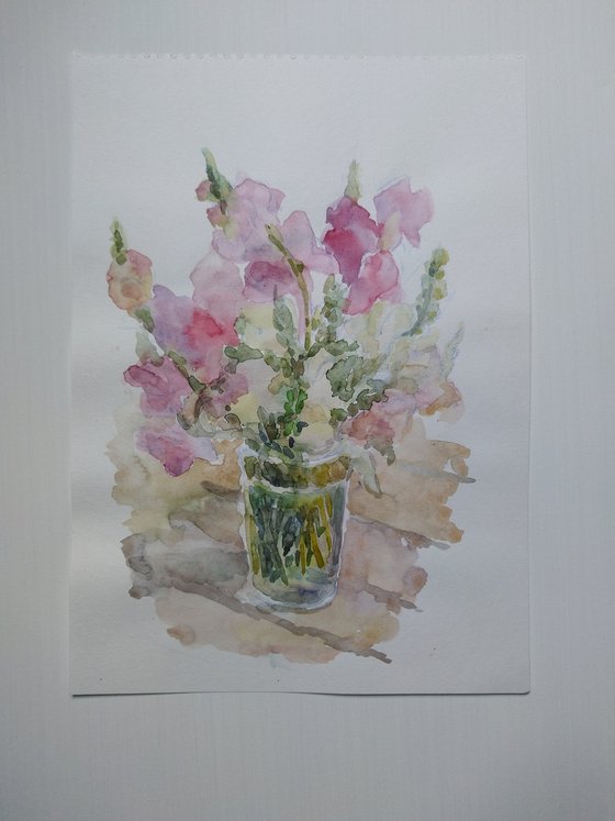 Bouquet of summer. Original watercolour painting.