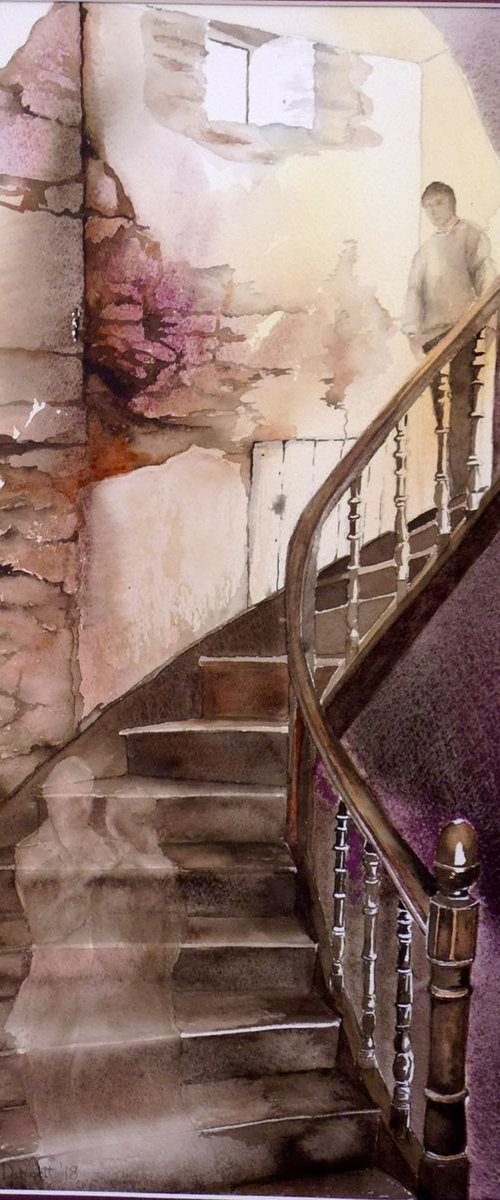 Encounter on the Stairs by Diana Dabinett