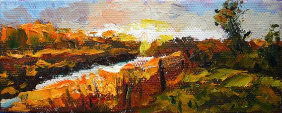 LANDSCAPE VII. FROM MY A SERIES OF MINI WORKS LANDSCAPE / ORIGINAL PAINTING