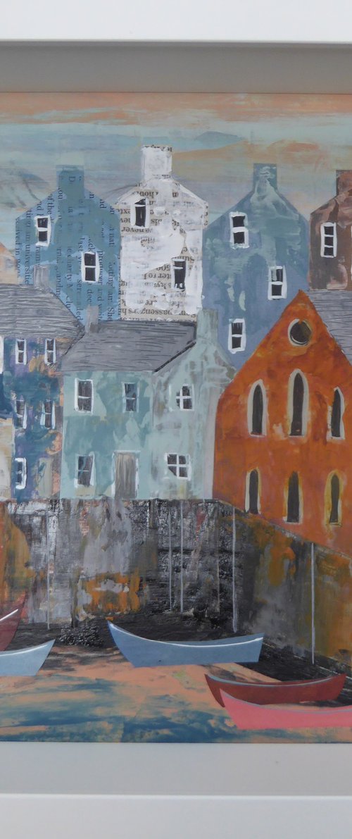 Fowey Harbour Textures by Elaine Allender