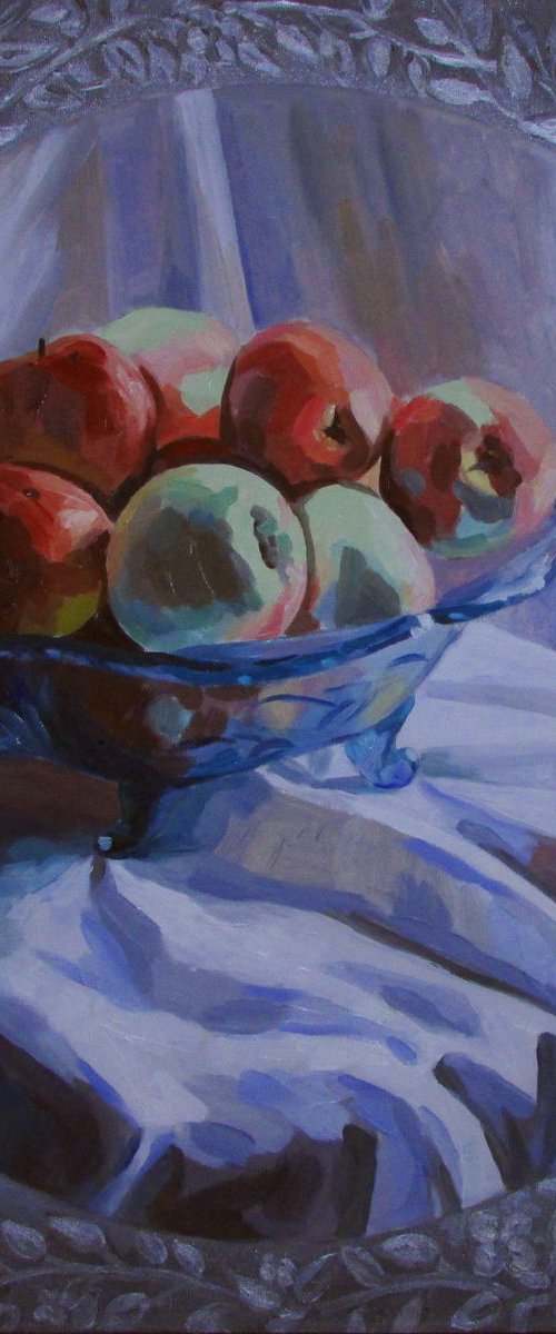 Still life with apples by Kateryna Bortsova