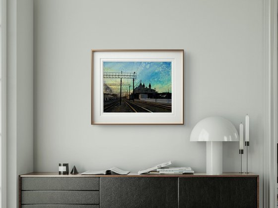 Summer Sunrise sky City scape