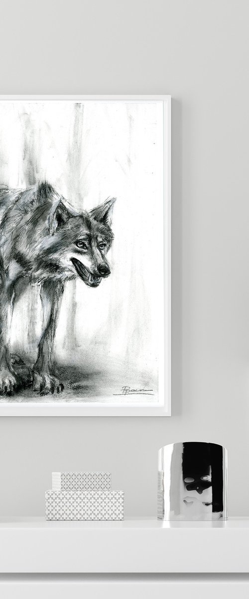 Gray Wolf by Olga Tchefranov (Shefranov)