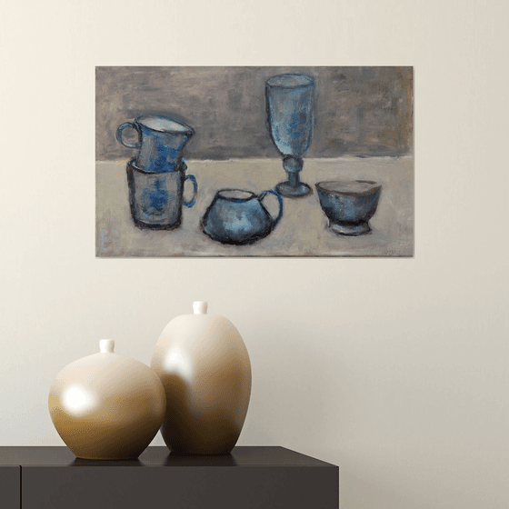 Sketch of the blue cups