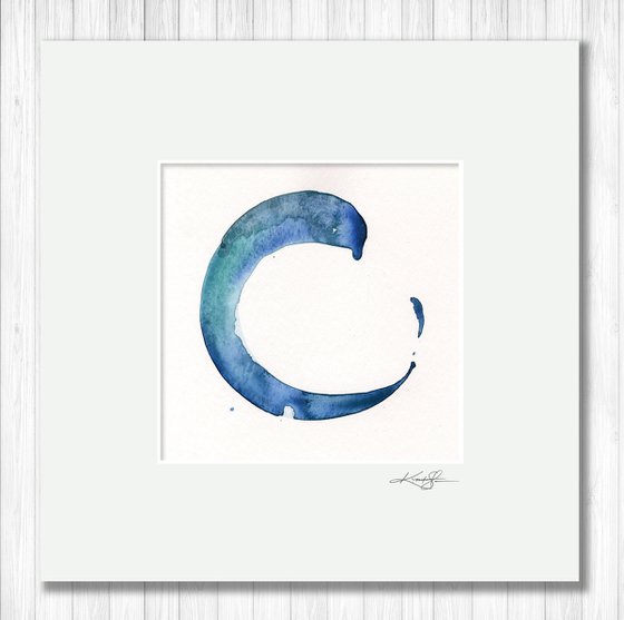 Enso Serenity 81 - Enso Abstract painting by Kathy Morton Stanion