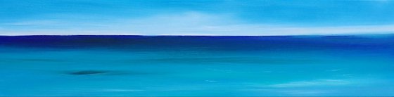 Beside the Seaside 2 - Blue, Panoramic, Cornwall, Scotland, Coast, Seascape