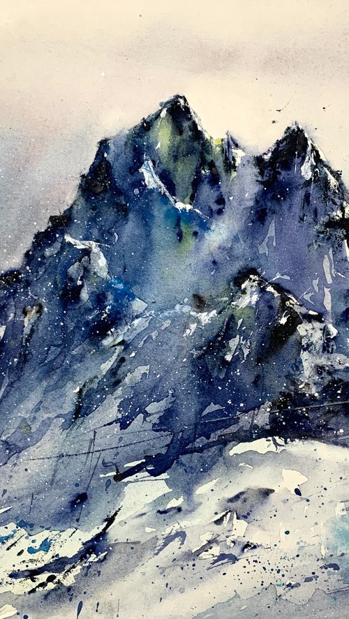 Snowy Mountains #3 by Eugenia Gorbacheva
