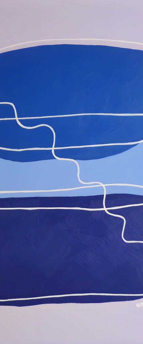 Zen Minimalism. Blue Stones by Vafa Majidli