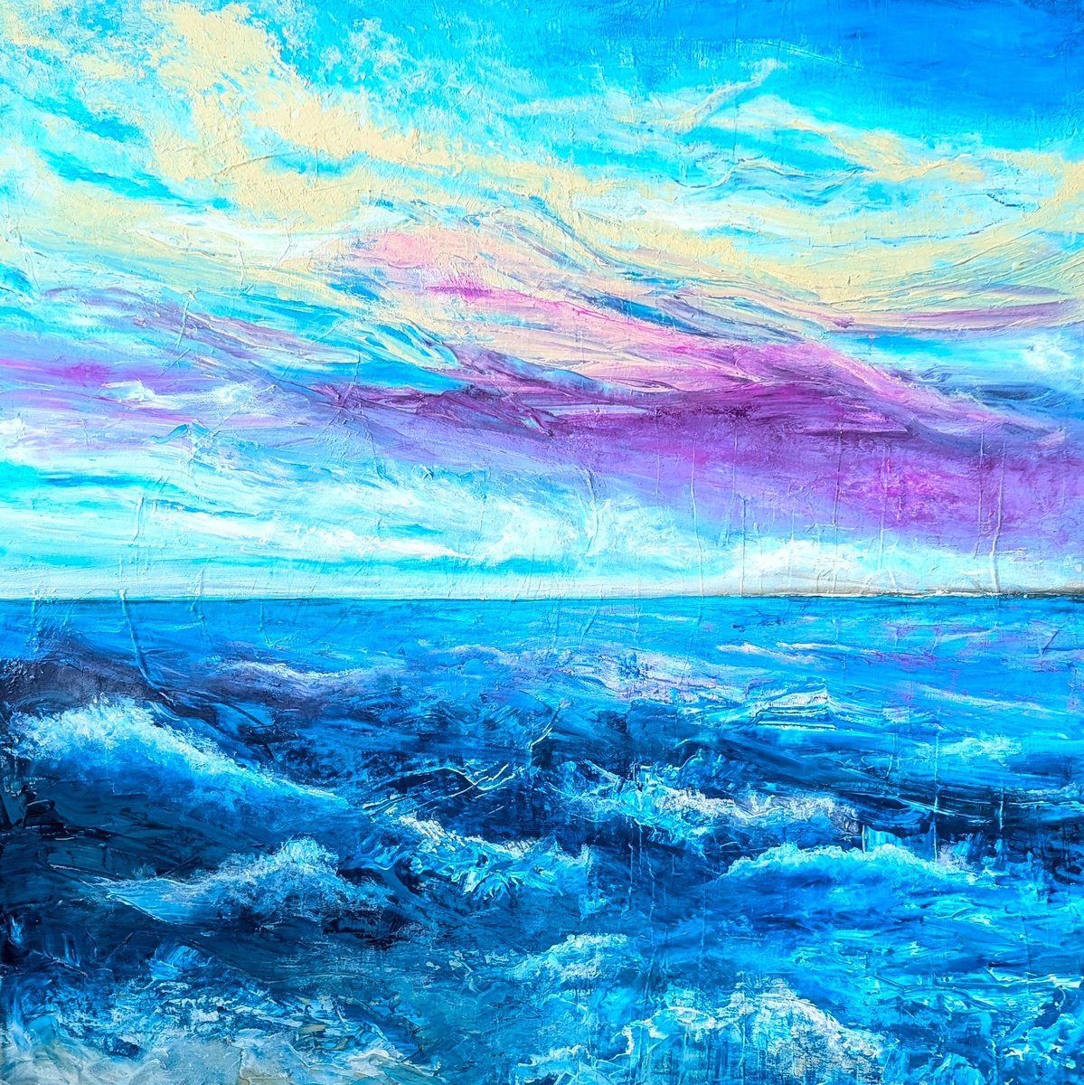 Surf Is Up By Lisa Price, 35 X 35, Artwork For Sale On Artfinder