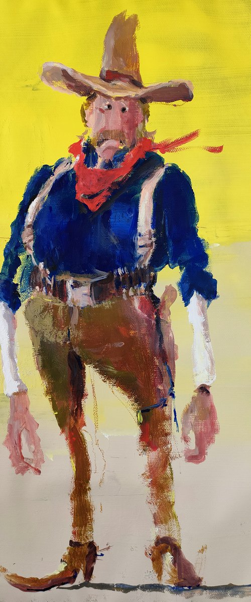 guzzler -cartoon cowboy 2- by Oscar Alvarez Pardo
