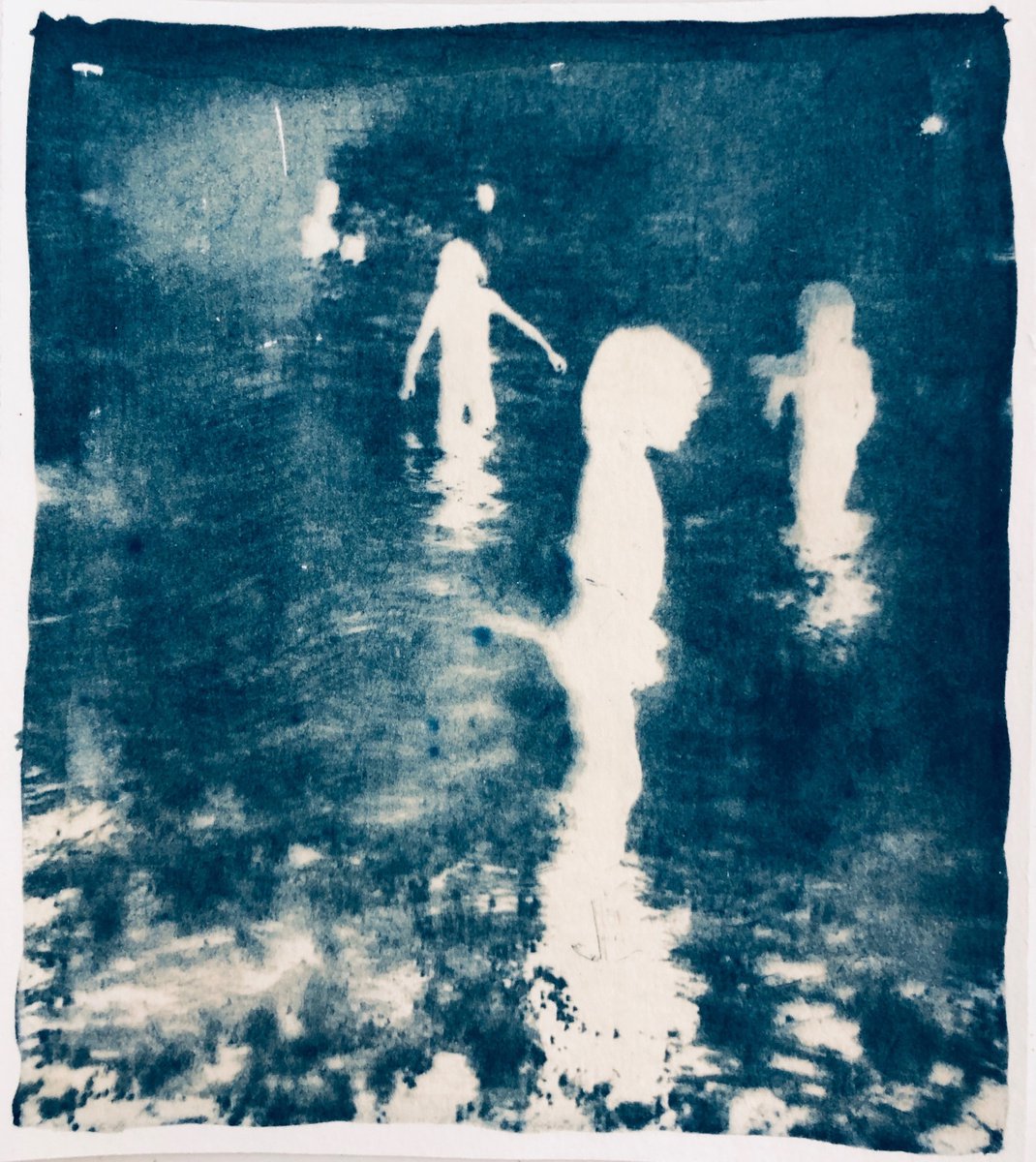Making Memories - Cyanotype Print by Georgia Merton
