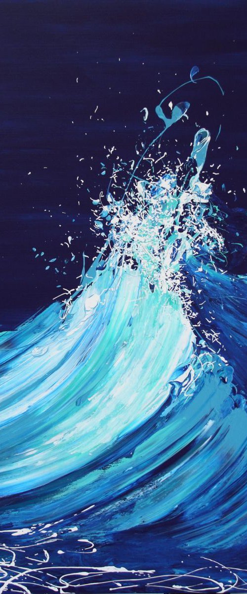 Wave Series 'Rising' Large Seascape by Annette Spinks