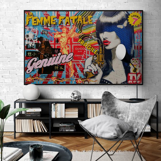 Genuine Assassin 160cm x 100cm Textured Urban Pop Art